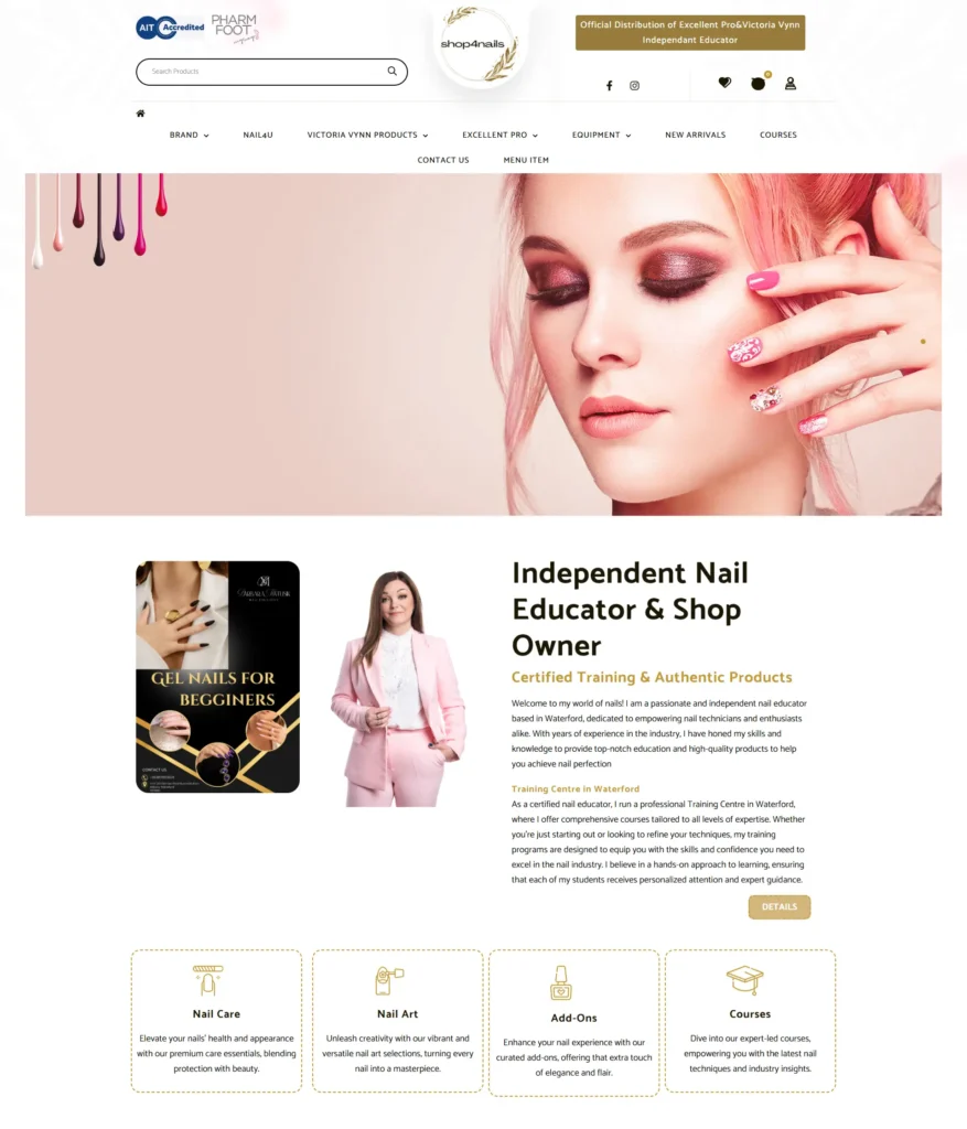 Shop4Nails-website